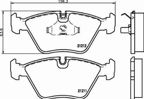 HELLA PAGID 8DB 355 008-081 - Bremžu uzliku kompl., Disku bremzes ps1.lv