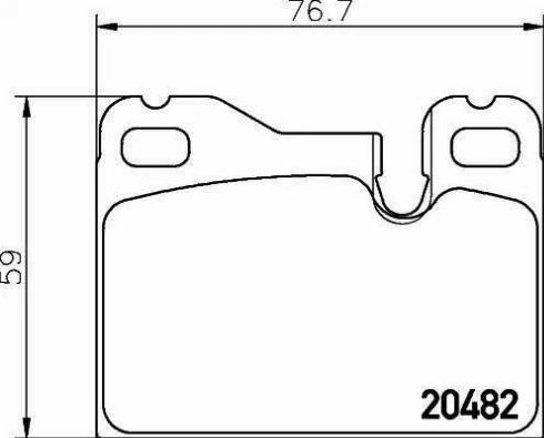 HELLA PAGID 8DB 355 008-131 - Bremžu uzliku kompl., Disku bremzes ps1.lv