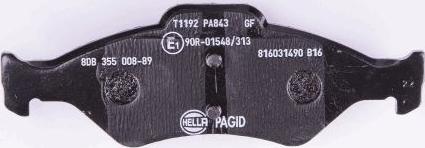 HELLA PAGID 8DB 355 008-891 - Bremžu uzliku kompl., Disku bremzes ps1.lv