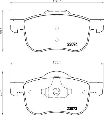 HELLA PAGID 8DB 355 008-851 - Bremžu uzliku kompl., Disku bremzes ps1.lv