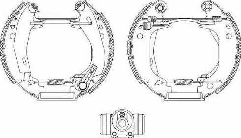 HELLA PAGID 8DB 355 003-941 - Bremžu loku komplekts ps1.lv