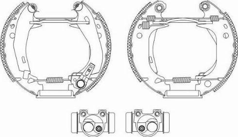 HELLA PAGID 8DB355003841 - Bremžu loku komplekts ps1.lv