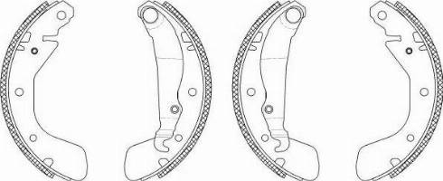 HELLA PAGID 8DB355003261 - Bremžu loku komplekts ps1.lv