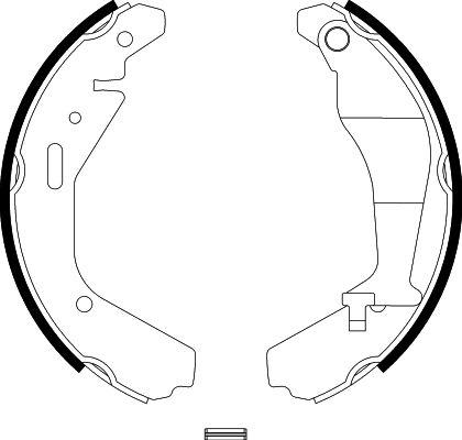 HELLA PAGID 8DB 355 002-951 - Bremžu loku komplekts ps1.lv