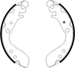 HELLA PAGID 8DB 355 002-651 - Bremžu loku komplekts ps1.lv