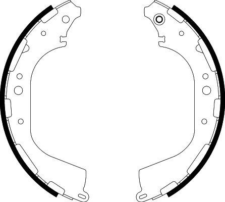 HELLA PAGID 8DB 355 002-341 - Bremžu loku komplekts ps1.lv