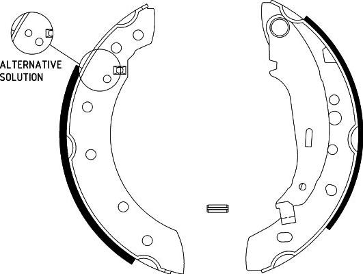 HELLA PAGID 8DB 355 002-771 - Bremžu loku komplekts ps1.lv