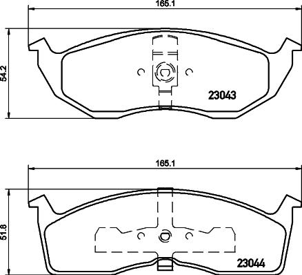 HELLA PAGID 8DB 355 007-941 - Bremžu uzliku kompl., Disku bremzes ps1.lv