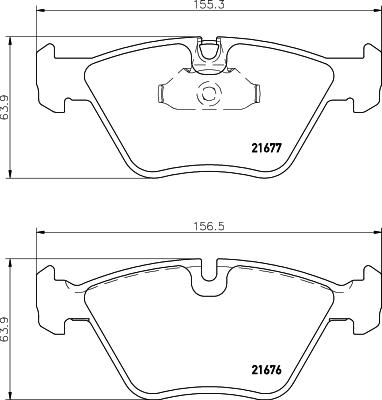 HELLA PAGID 8DB 355 007-961 - Bremžu uzliku kompl., Disku bremzes ps1.lv