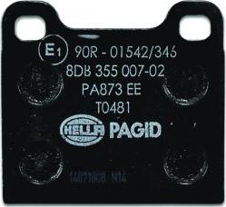 HELLA PAGID 8DB 355 007-021 - Bremžu uzliku kompl., Disku bremzes ps1.lv