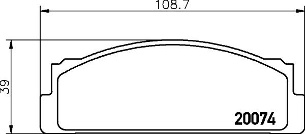 HELLA PAGID 8DB 355 007-101 - Bremžu uzliku kompl., Disku bremzes ps1.lv