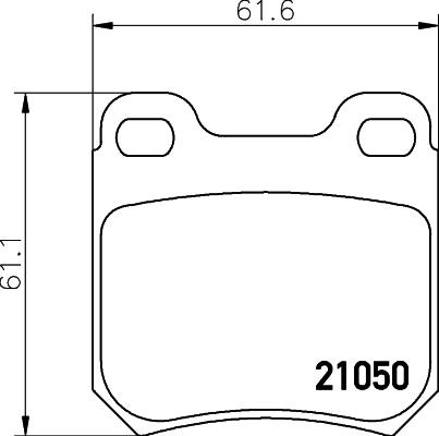 HELLA PAGID 8DB 355 007-381 - Bremžu uzliku kompl., Disku bremzes ps1.lv