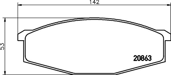 HELLA PAGID 8DB 355 007-291 - Bremžu uzliku kompl., Disku bremzes ps1.lv