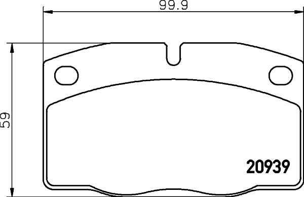 HELLA PAGID 8DB 355 007-251 - Bremžu uzliku kompl., Disku bremzes ps1.lv