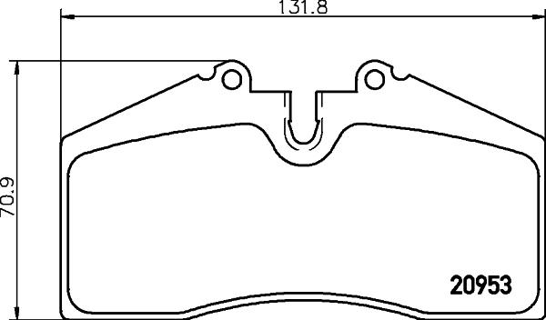 HELLA PAGID 8DB 355 007-701 - Bremžu uzliku kompl., Disku bremzes ps1.lv