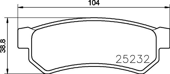 HELLA PAGID 8DB 355 019-591 - Bremžu uzliku kompl., Disku bremzes ps1.lv