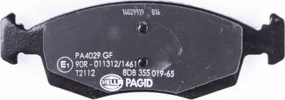 HELLA PAGID 8DB 355 019-651 - Bremžu uzliku kompl., Disku bremzes ps1.lv