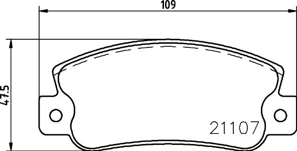 HELLA PAGID 8DB 355 019-061 - Bremžu uzliku kompl., Disku bremzes ps1.lv