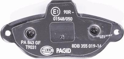 HELLA PAGID 8DB 355 019-161 - Bremžu uzliku kompl., Disku bremzes ps1.lv