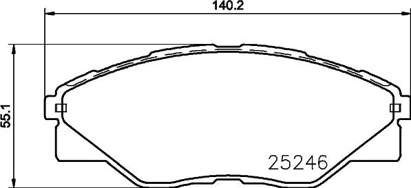 HELLA PAGID 8DB 355 019-811 - Bremžu uzliku kompl., Disku bremzes ps1.lv