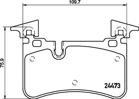 HELLA PAGID 8DB 355 014-811 - Bremžu uzliku kompl., Disku bremzes ps1.lv