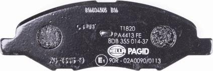 HELLA PAGID 8DB 355 014-371 - Bremžu uzliku kompl., Disku bremzes ps1.lv