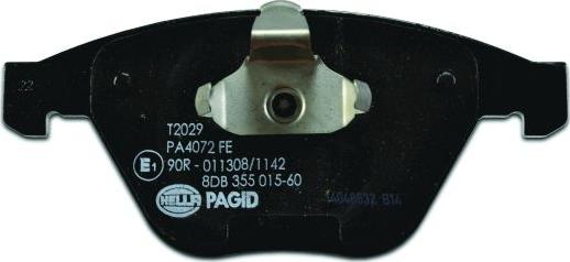 HELLA PAGID 8DB 355 015-601 - Bremžu uzliku kompl., Disku bremzes ps1.lv