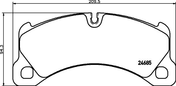 HELLA PAGID 8DB 355 042-941 - Bremžu uzliku kompl., Disku bremzes ps1.lv