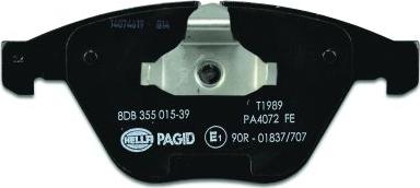 HELLA PAGID 8DB 355 015-391 - Bremžu uzliku kompl., Disku bremzes ps1.lv