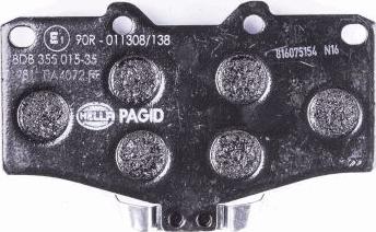 HELLA PAGID 8DB 355 015-351 - Bremžu uzliku kompl., Disku bremzes ps1.lv