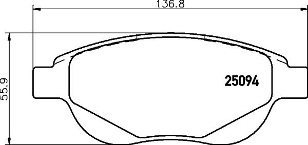 HELLA PAGID 8DB 355 015-381 - Bremžu uzliku kompl., Disku bremzes ps1.lv