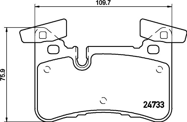 HELLA PAGID 8DB 355 015-721 - Bremžu uzliku kompl., Disku bremzes ps1.lv