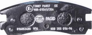 HELLA PAGID 8DB 355 016-961 - Bremžu uzliku kompl., Disku bremzes ps1.lv