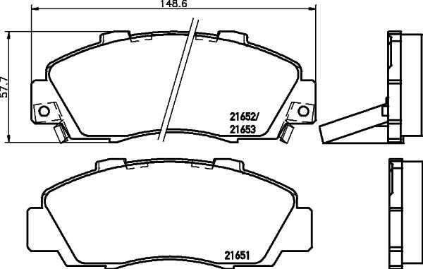 Textar 7382D503 - Bremžu uzliku kompl., Disku bremzes ps1.lv