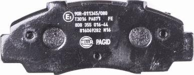 HELLA PAGID 8DB 355 016-441 - Bremžu uzliku kompl., Disku bremzes ps1.lv