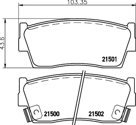 HELLA PAGID 8DB 355 016-371 - Bremžu uzliku kompl., Disku bremzes ps1.lv