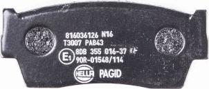 HELLA PAGID 8DB 355 016-371 - Bremžu uzliku kompl., Disku bremzes ps1.lv