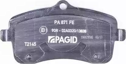 HELLA PAGID 8DB 355 016-261 - Bremžu uzliku kompl., Disku bremzes ps1.lv