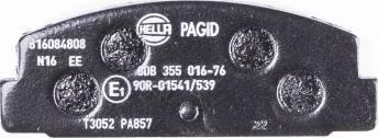 HELLA PAGID 8DB 355 016-761 - Bremžu uzliku kompl., Disku bremzes ps1.lv