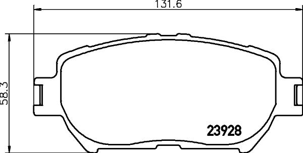 HELLA PAGID 8DB 355 010-431 - Bremžu uzliku kompl., Disku bremzes ps1.lv