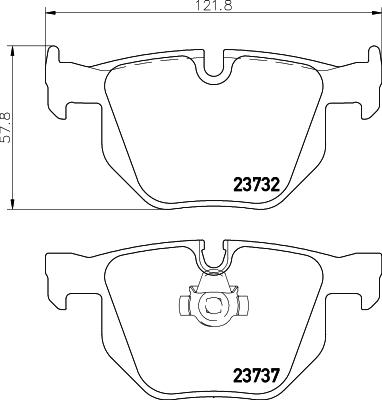 HELLA PAGID 8DB 355 031-301 - Bremžu uzliku kompl., Disku bremzes ps1.lv