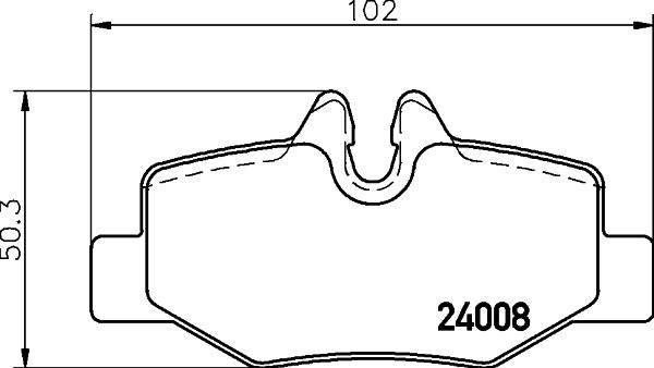 HELLA PAGID 8DB 355 010-661 - Bremžu uzliku kompl., Disku bremzes ps1.lv