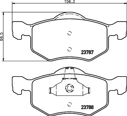 HELLA PAGID 8DB 355 010-141 - Bremžu uzliku kompl., Disku bremzes ps1.lv