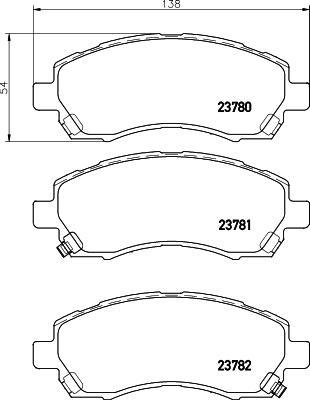 HELLA PAGID 8DB 355 027-931 - Bremžu uzliku kompl., Disku bremzes ps1.lv