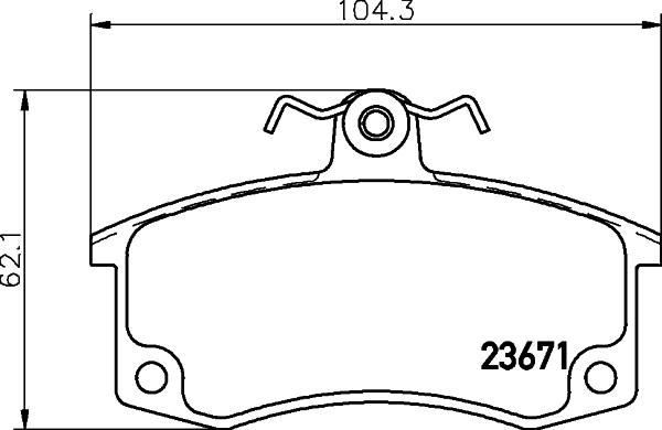 HELLA PAGID 8DB 355 010-341 - Bremžu uzliku kompl., Disku bremzes ps1.lv