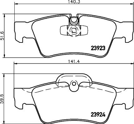 HELLA PAGID 8DB 355 011-421 - Bremžu uzliku kompl., Disku bremzes ps1.lv