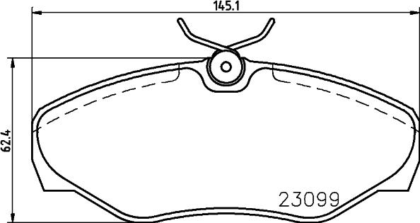 HELLA PAGID 8DB 355 011-091 - Bremžu uzliku kompl., Disku bremzes ps1.lv