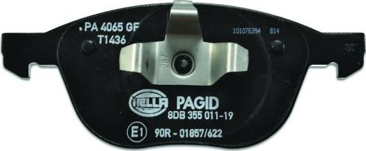 HELLA PAGID 8DB 355 011-191 - Bremžu uzliku kompl., Disku bremzes ps1.lv