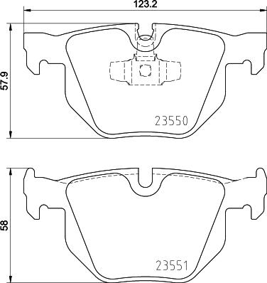 HELLA PAGID 8DB 355 011-801 - Bremžu uzliku kompl., Disku bremzes ps1.lv