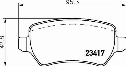 HELLA PAGID 8DB 355 011-361 - Bremžu uzliku kompl., Disku bremzes ps1.lv